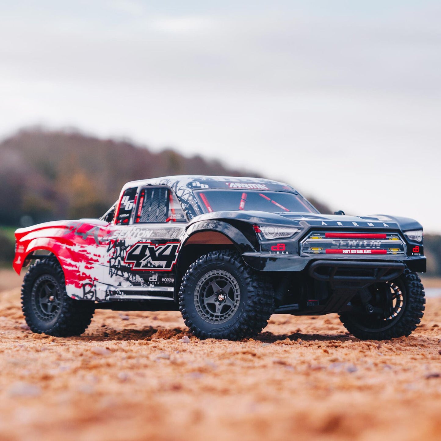 Arrma Senton 4X4 V3 3S BLX 1/10 RTR Brushless Short Course Truck (Red) w/Spektrum SLT3 2.4GHz Radio